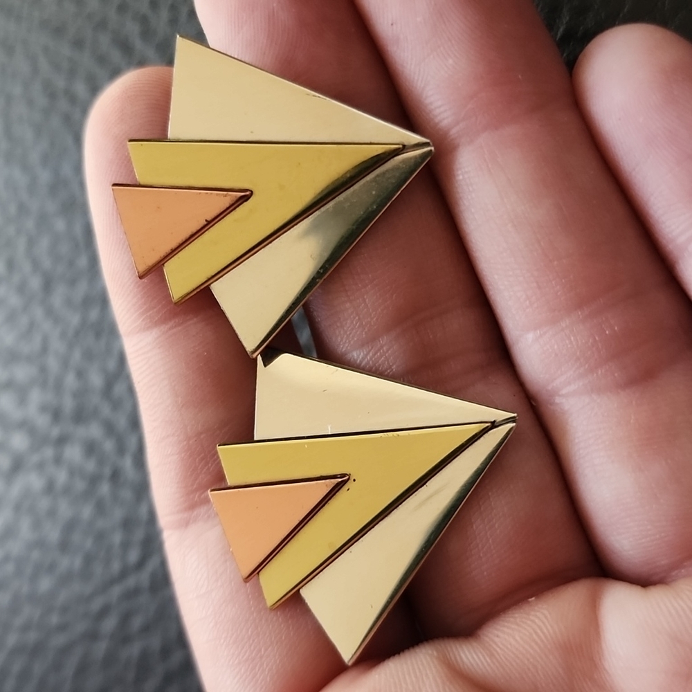 VTG art deco sterling silver earrings
